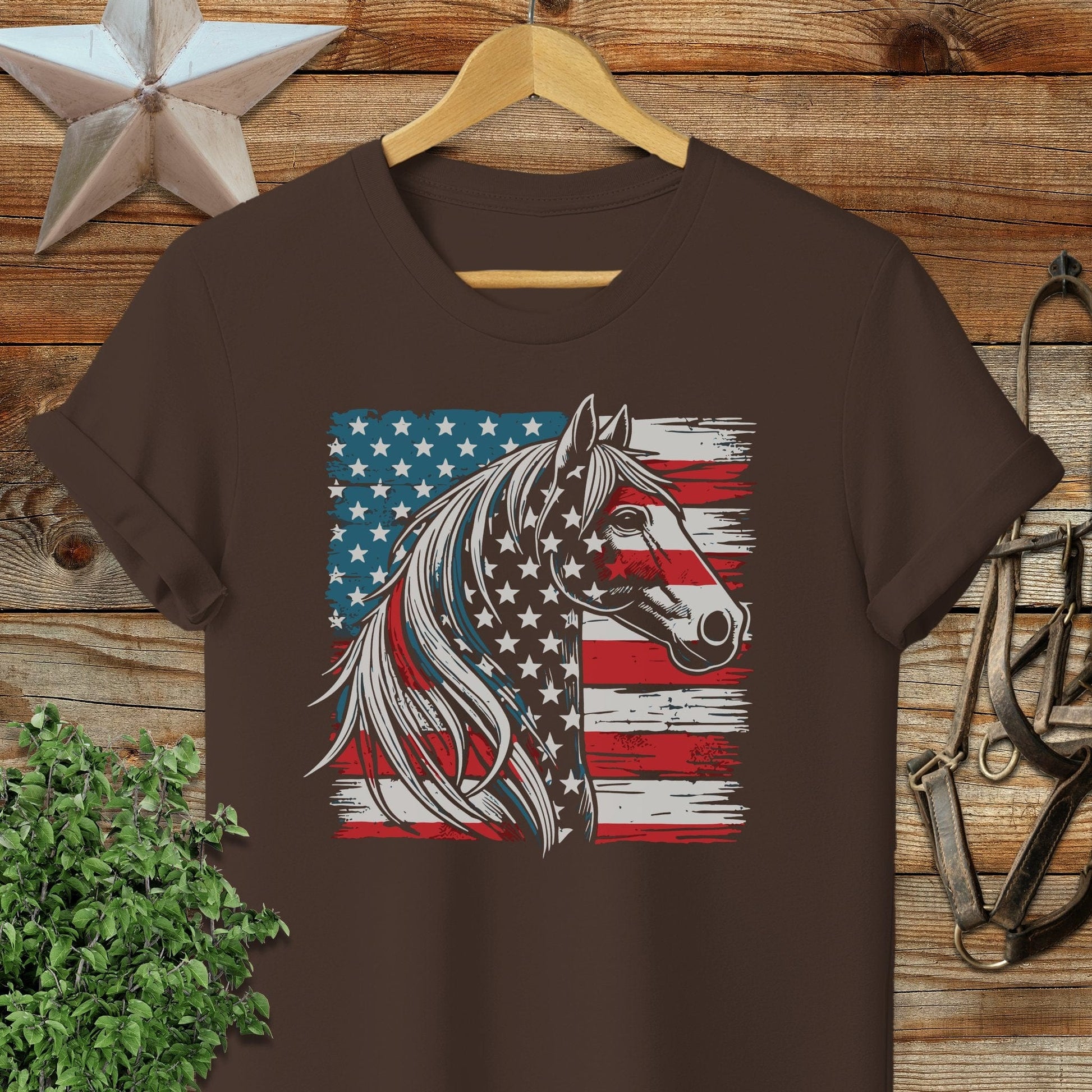 Patriotic Horse Softstyle Tee