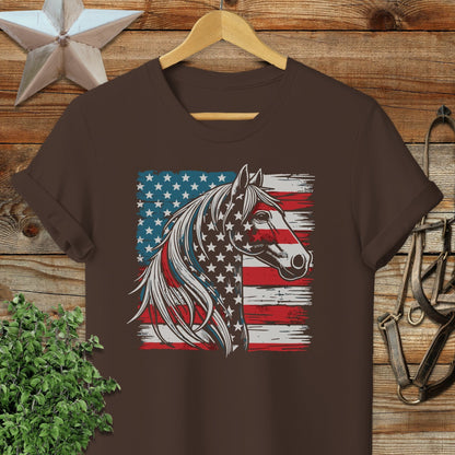 Patriotic Horse Softstyle Tee