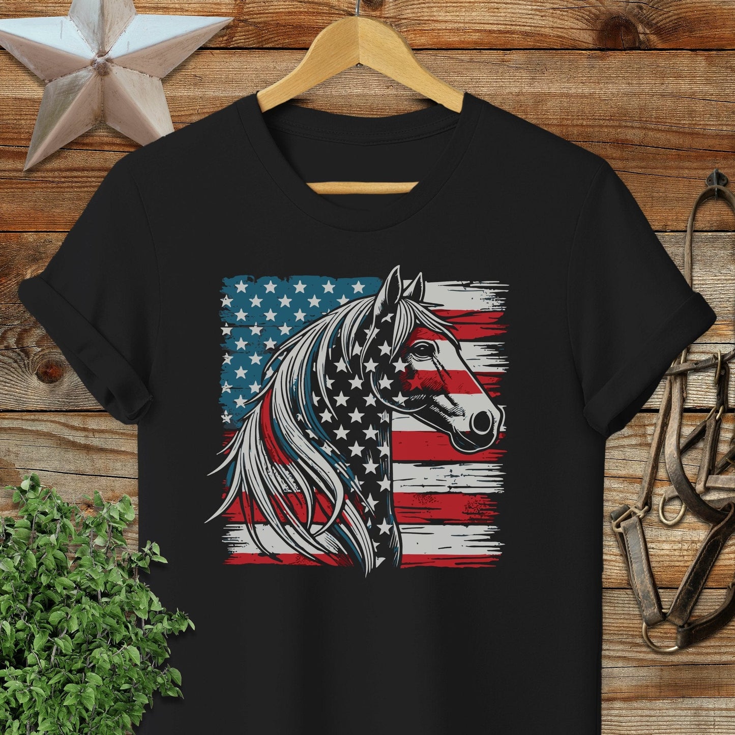 Patriotic Horse Softstyle Tee