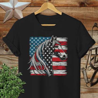 Patriotic Horse Softstyle Tee