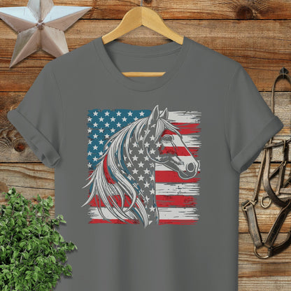Patriotic Horse Softstyle Tee