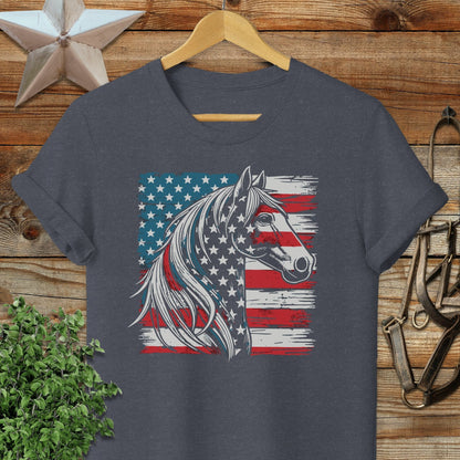Patriotic Horse Softstyle Tee