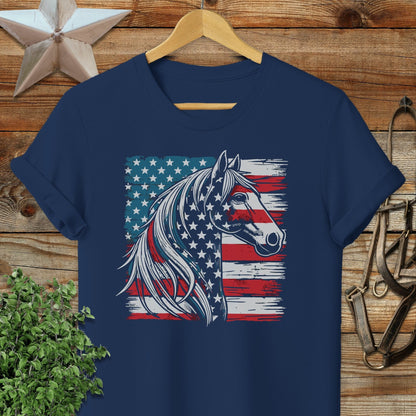 Patriotic Horse Softstyle Tee