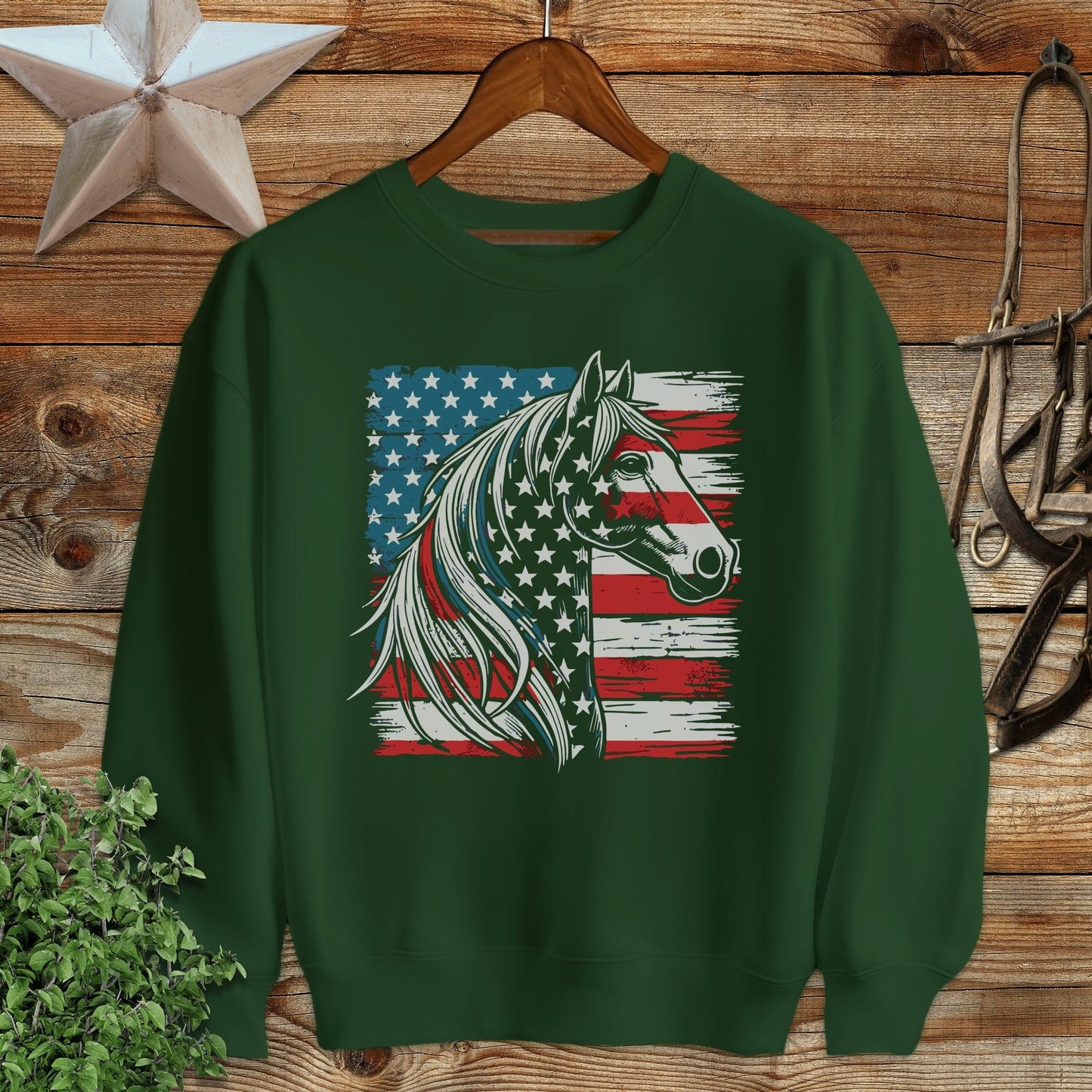 Patriotic Horse Sweatshirt