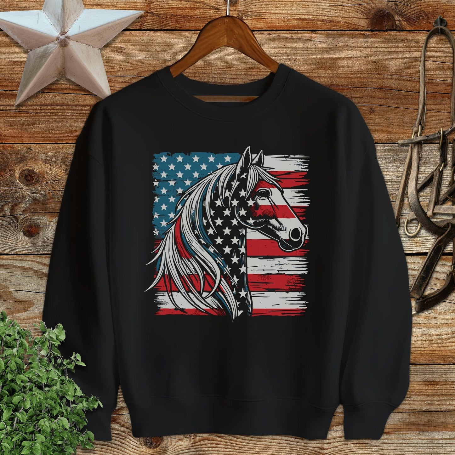 Patriotic Horse Sweatshirt