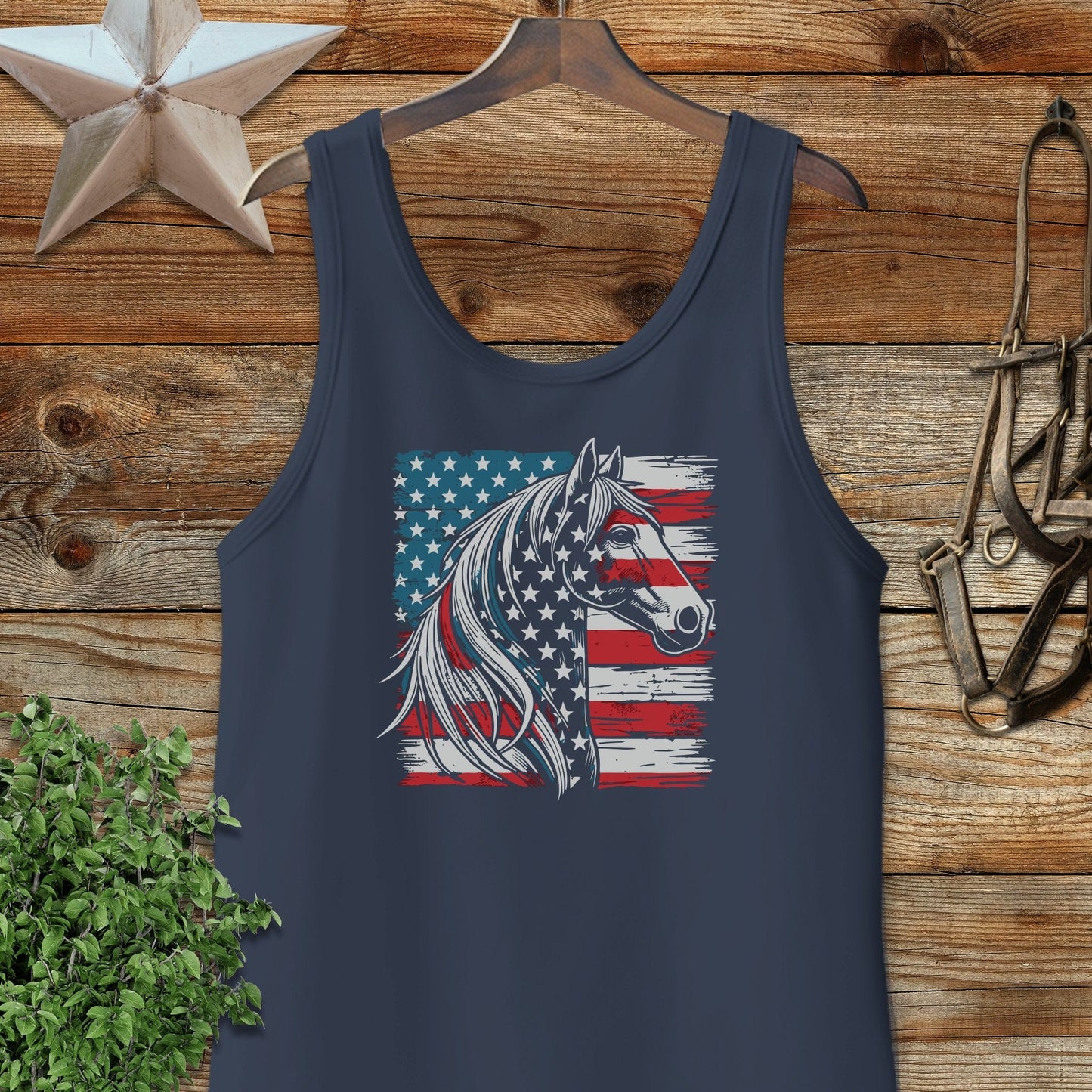 Patriotic Horse Tank Top