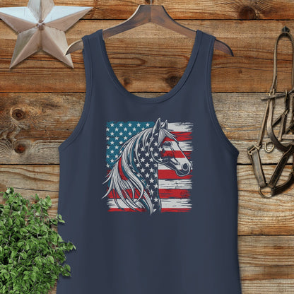 Patriotic Horse Tank Top