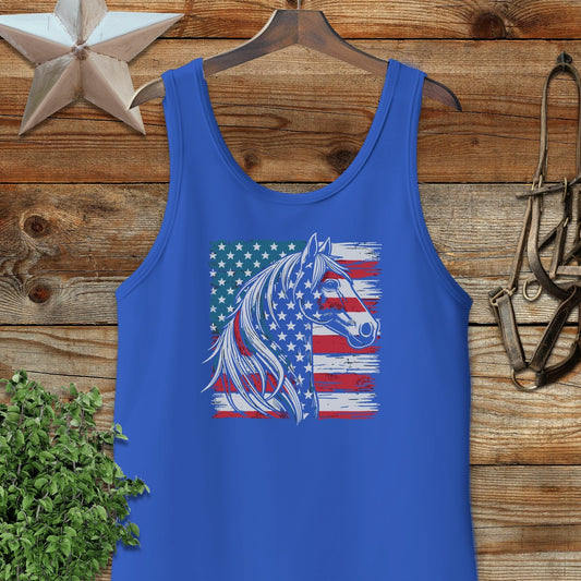 Patriotic Horse Tank Top