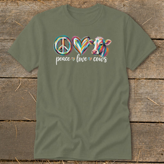 Peace Love Cows Classic Tee