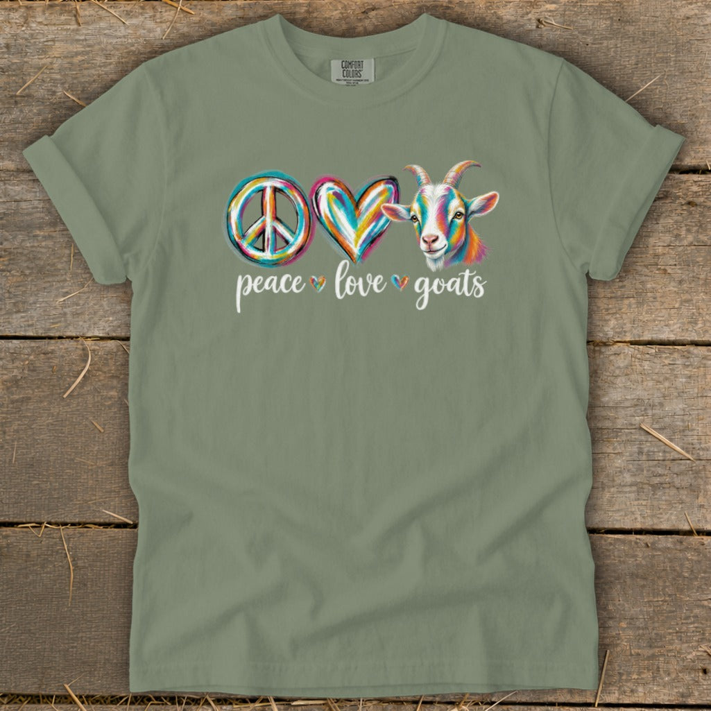 Peace Love Goats Signature Tee
