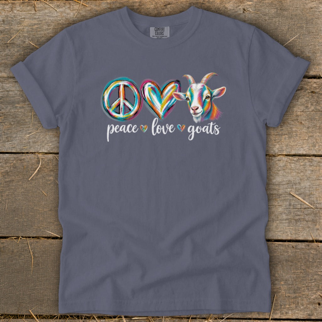 Peace Love Goats Signature Tee