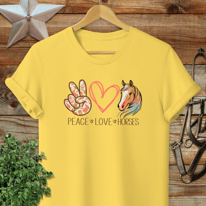 Peace Love Horses T-Shirt