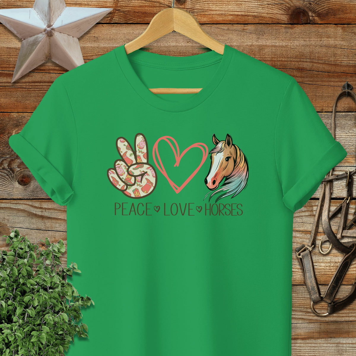 Peace Love Horses T-Shirt