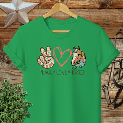 Peace Love Horses T-Shirt
