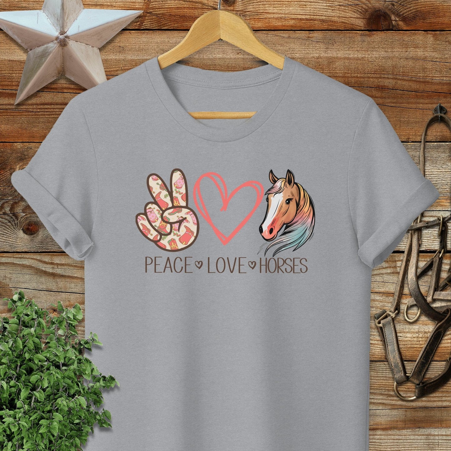 Peace Love Horses T-shirt