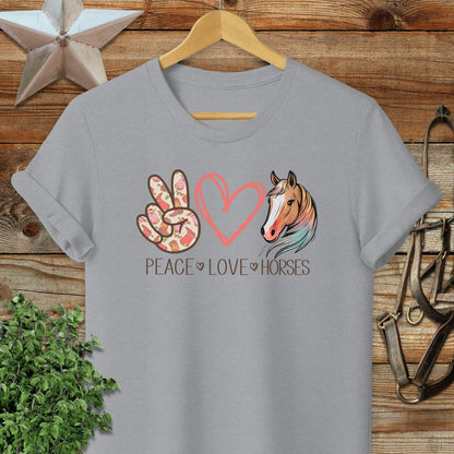 Peace Love Horses T-shirt