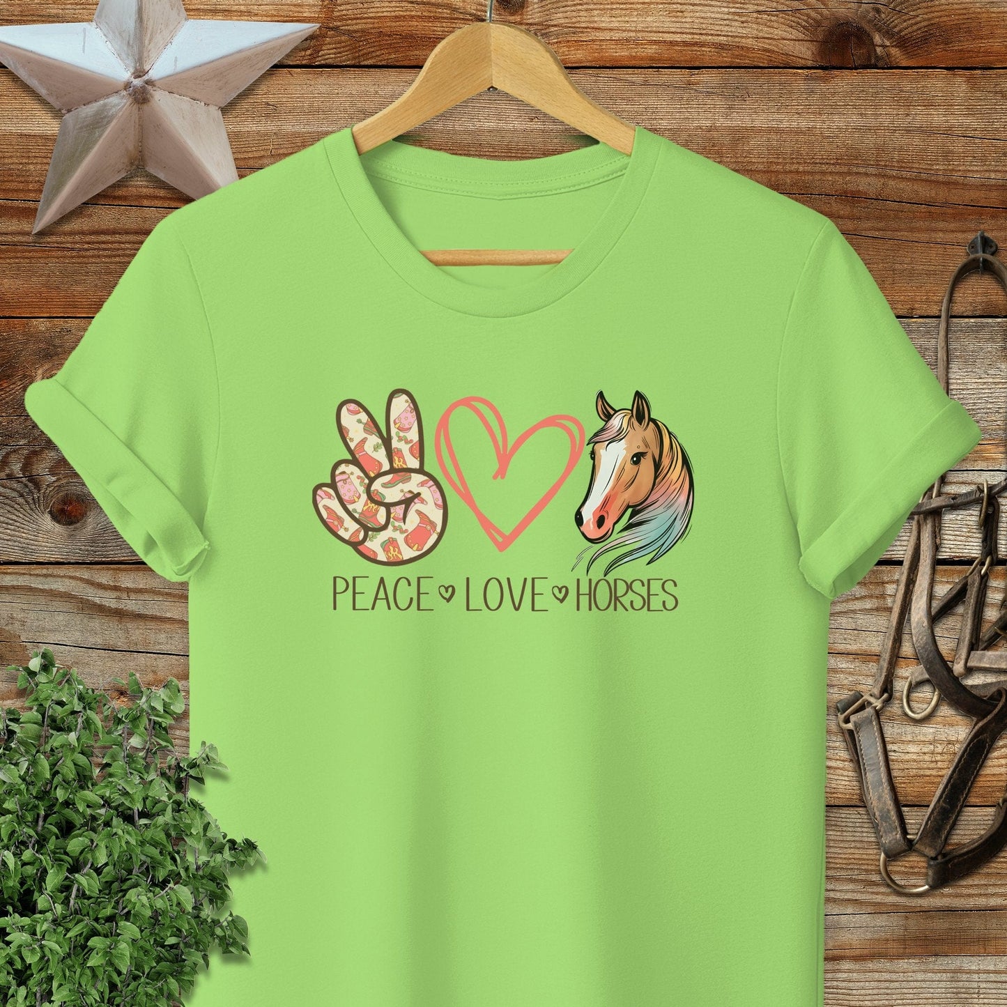 Peace Love Horses T-shirt