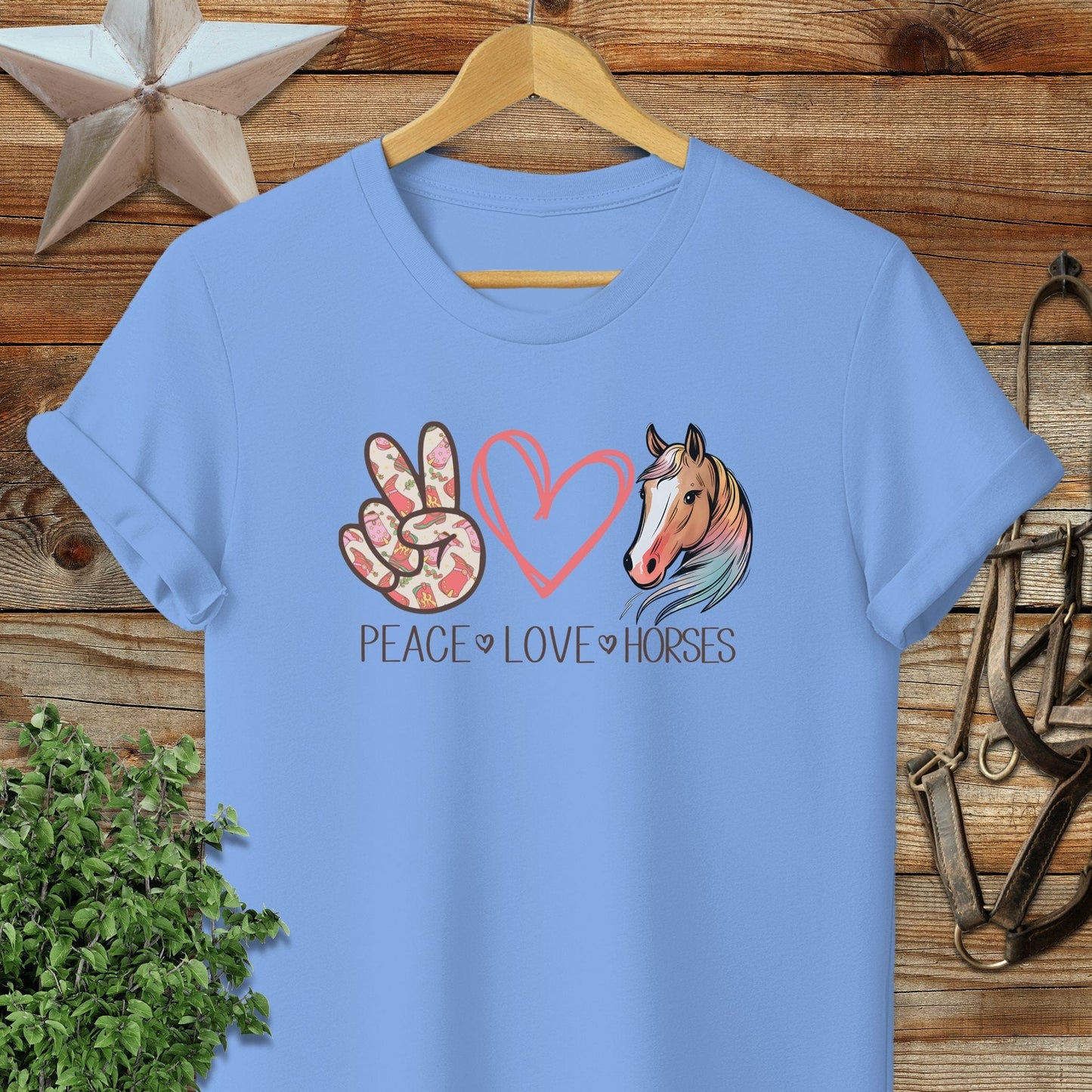 Peace Love Horses T-shirt
