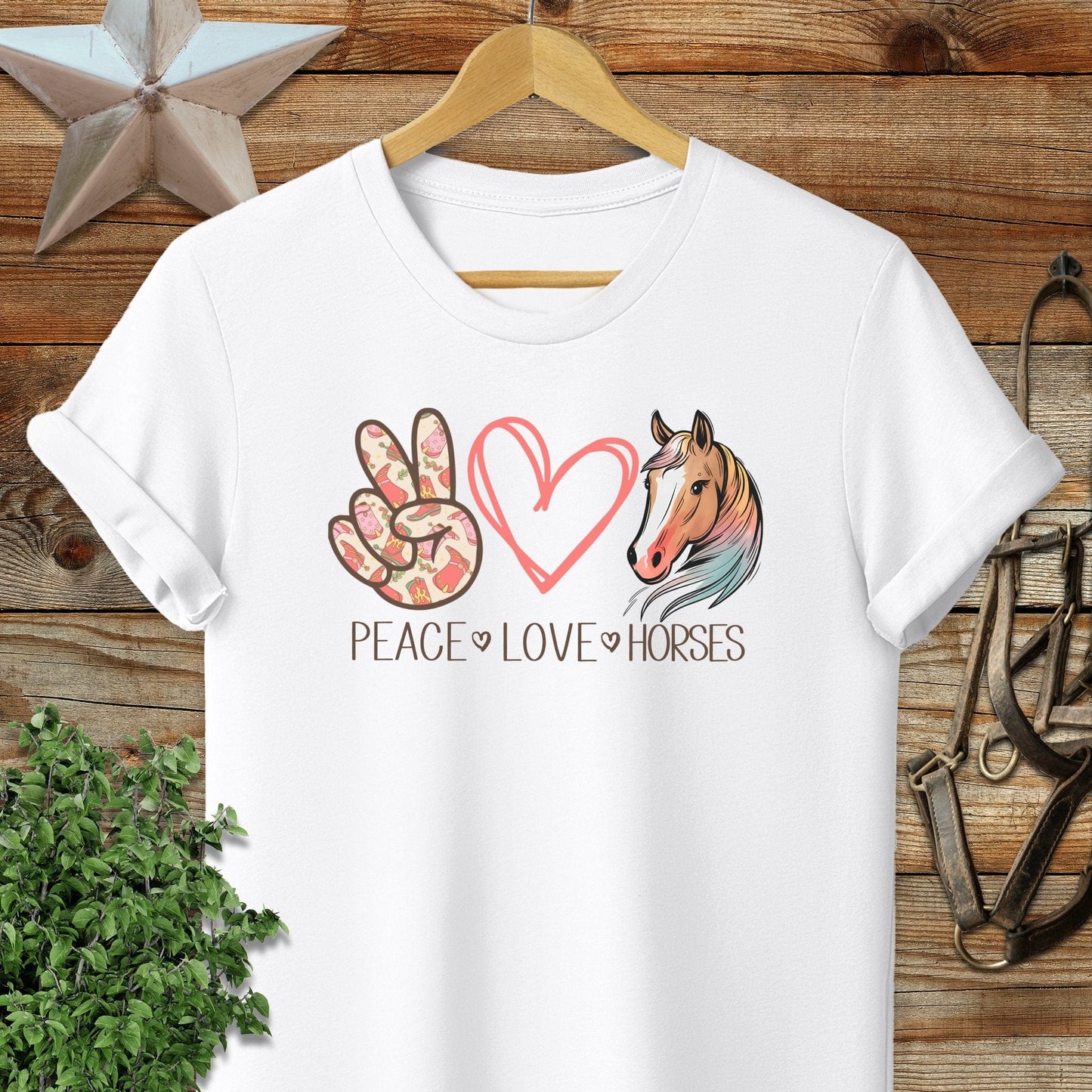 Peace Love Horses T-shirt