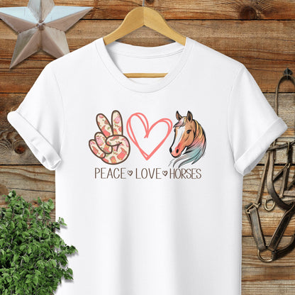 Peace Love Horses T-shirt