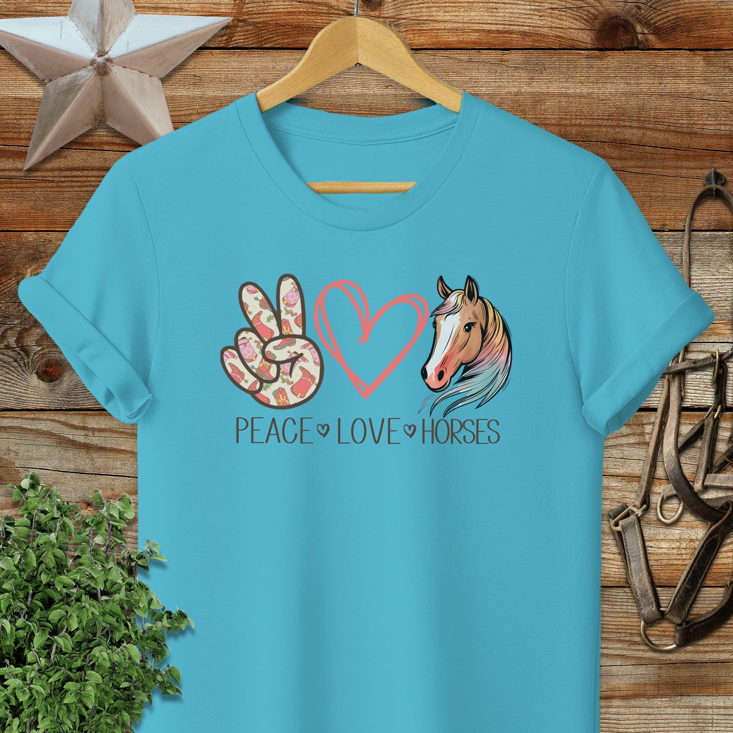 Peace Love Horses T-shirt