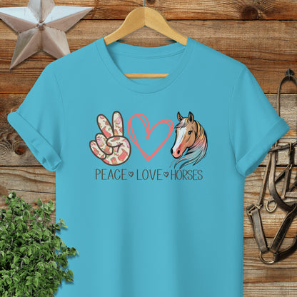Peace Love Horses T-shirt