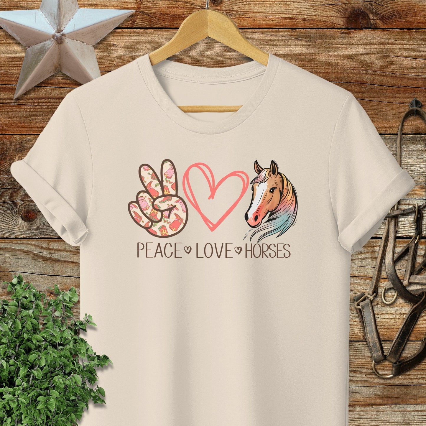 Peace Love Horses T-shirt