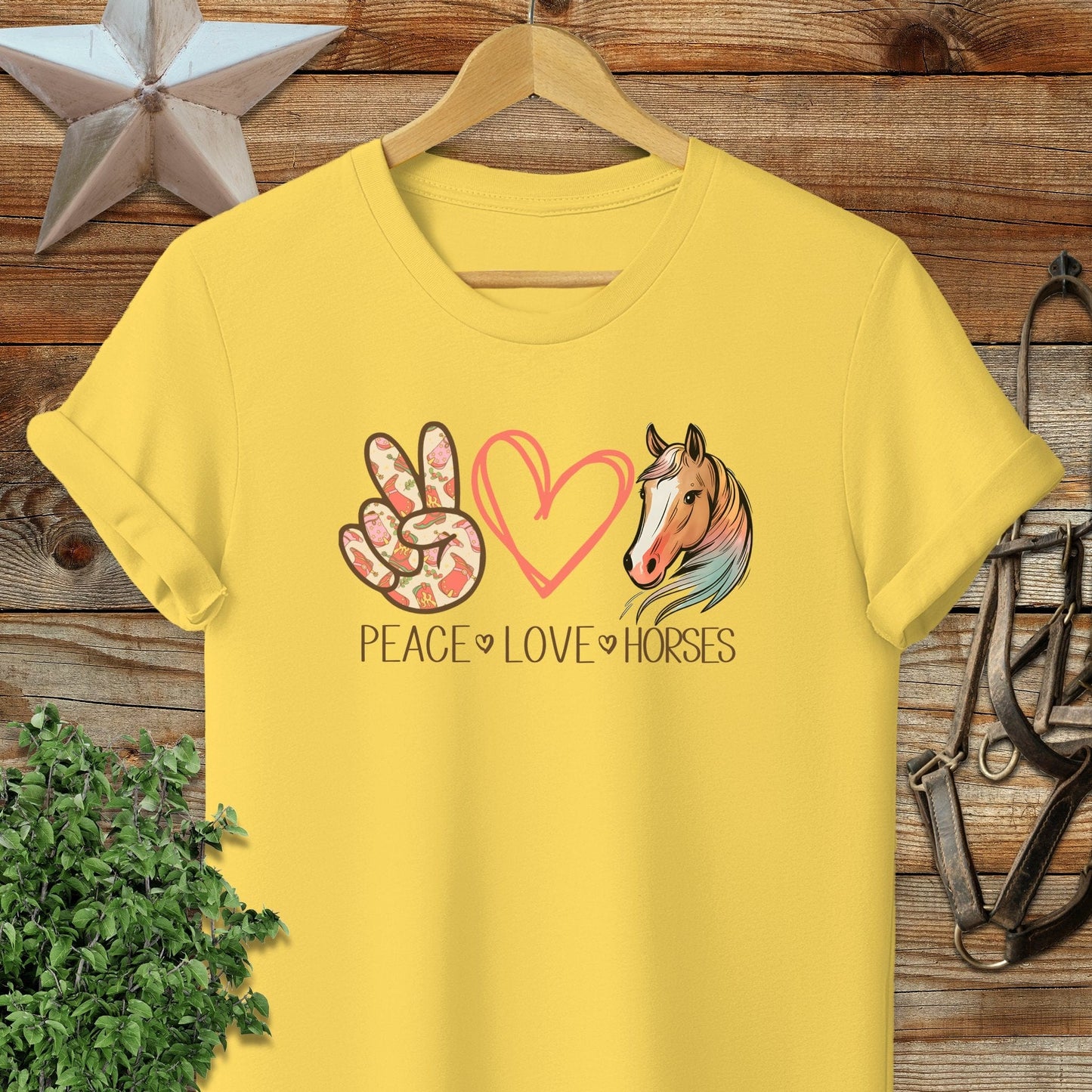 Peace Love Horses T-shirt