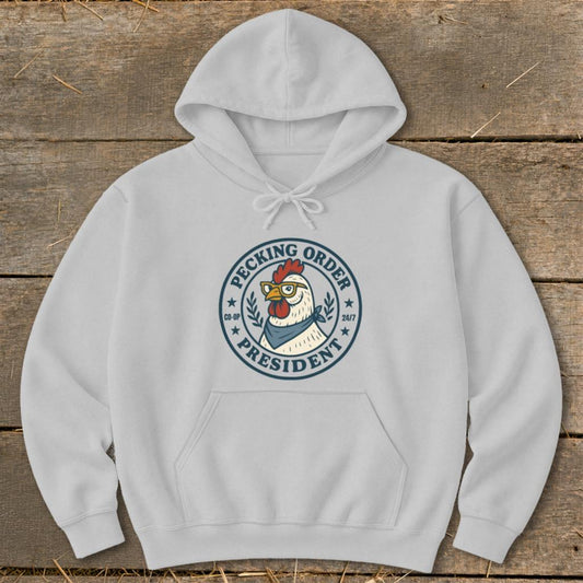 Pecking Order Hoodie - Sport Grey