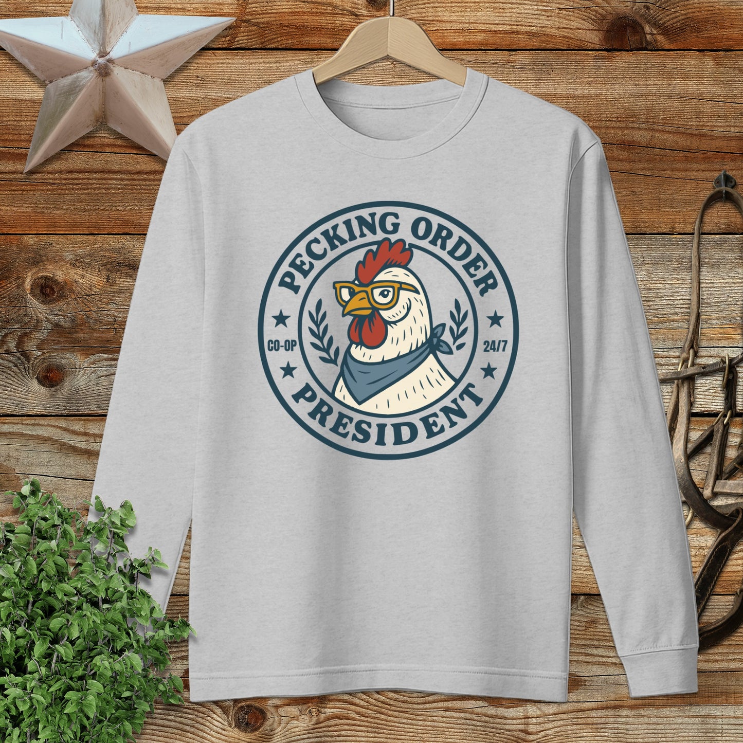 Pecking Order Long Sleeve Tee