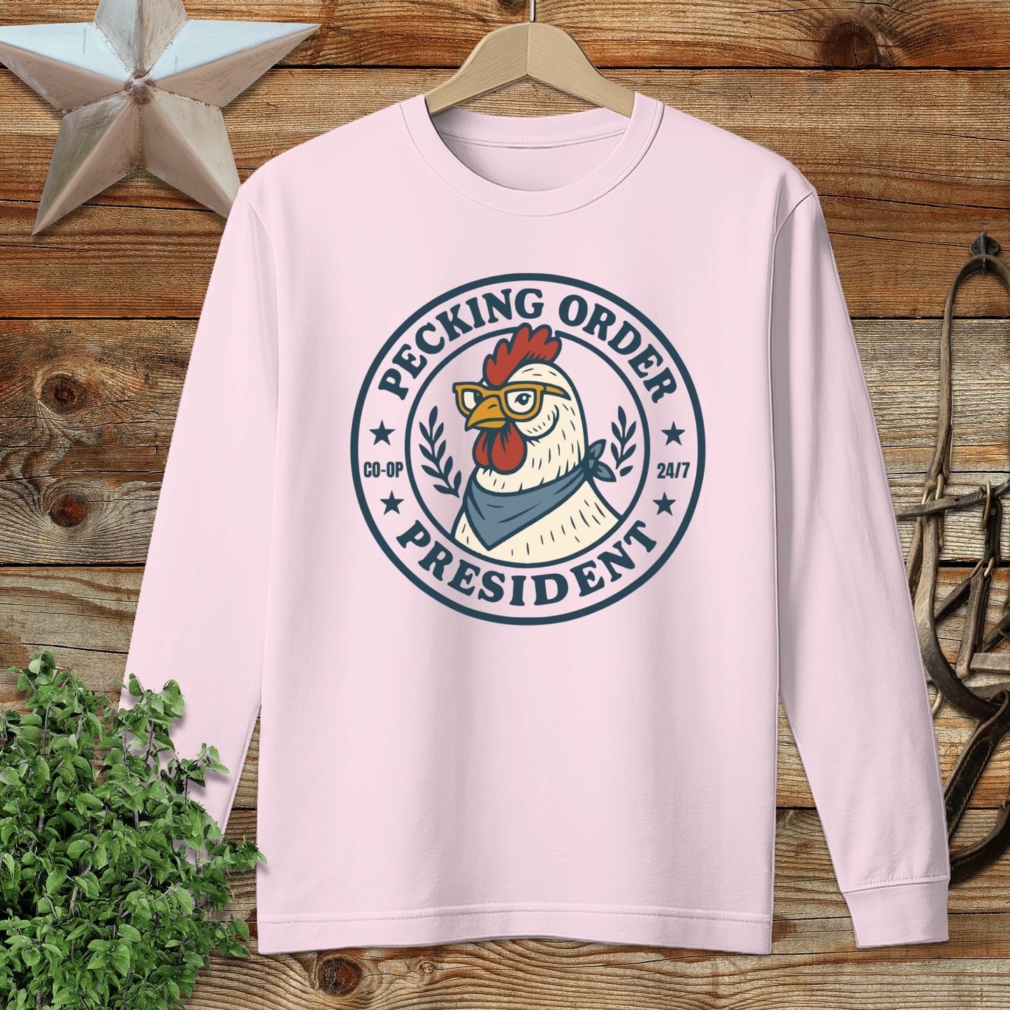 Pecking Order Long Sleeve Tee