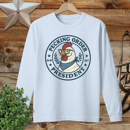 Pecking Order Long Sleeve Tee