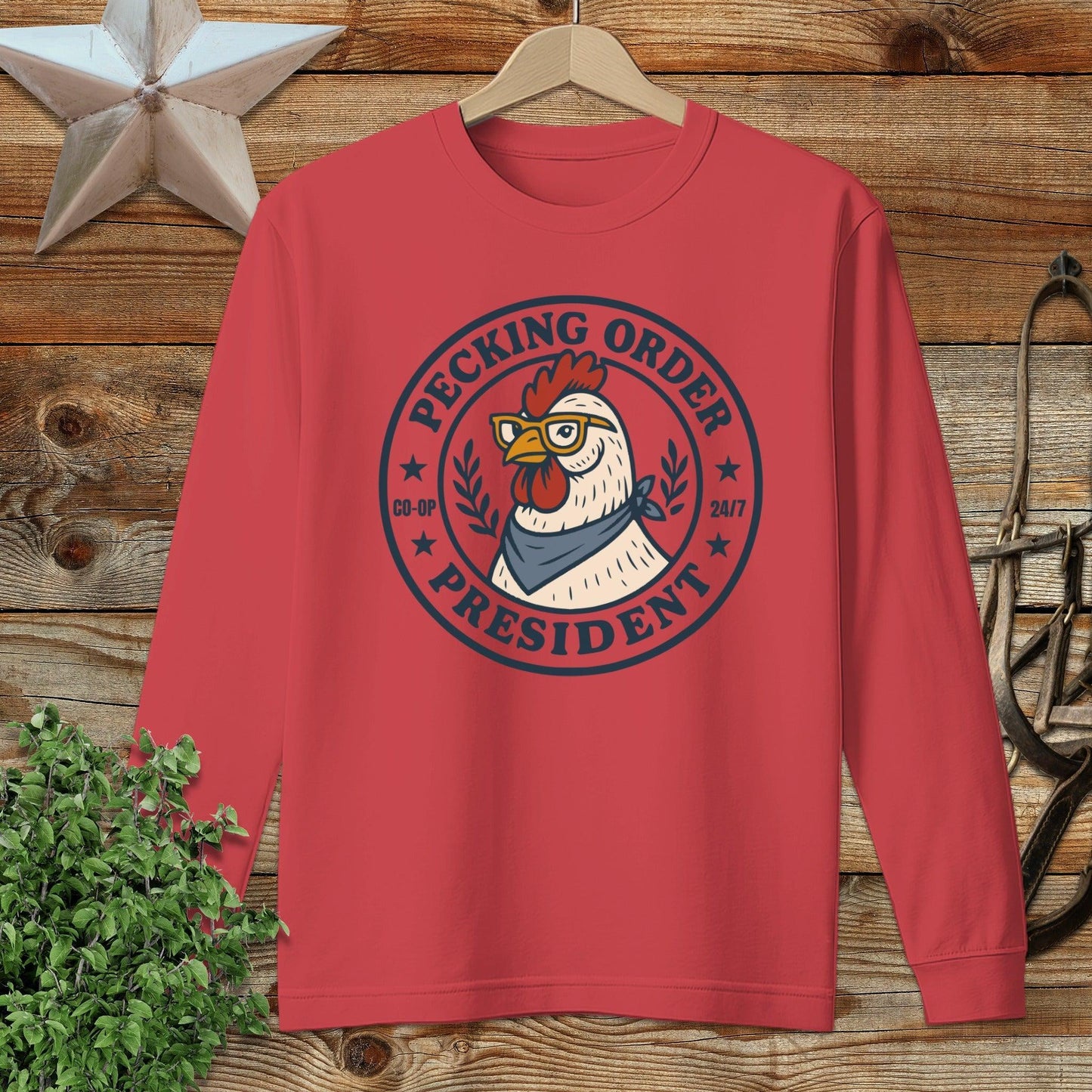 Pecking Order Long Sleeve Tee