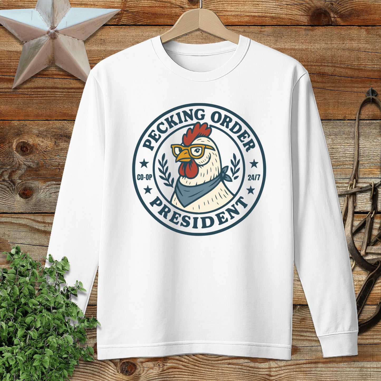 Pecking Order Long Sleeve Tee