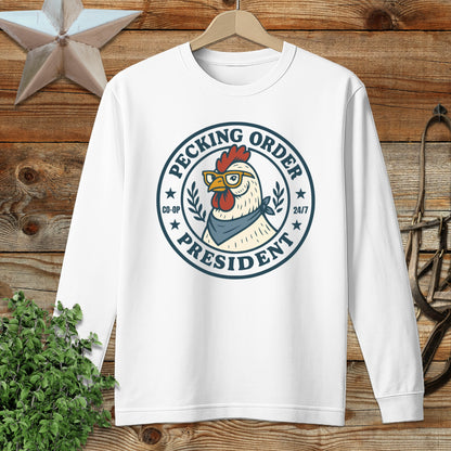 Pecking Order Long Sleeve Tee