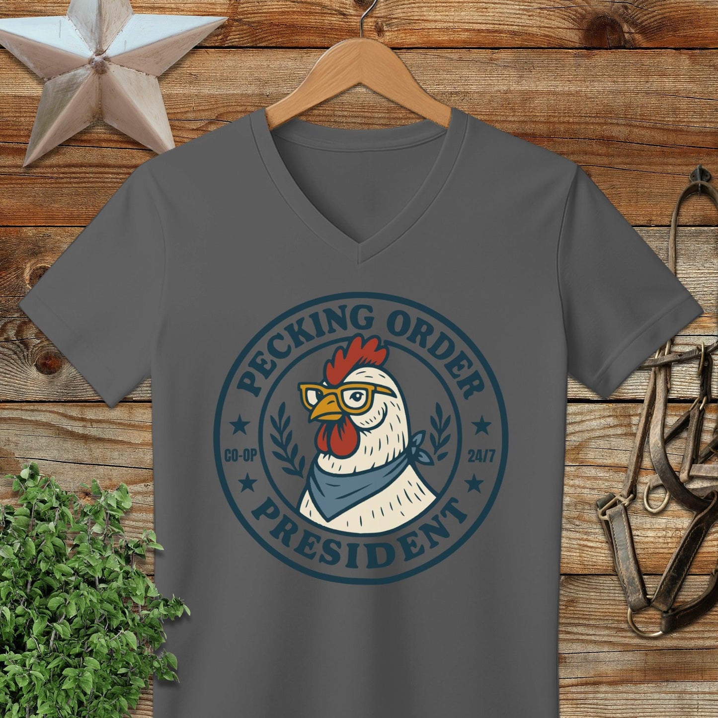 Pecking Order V-neck