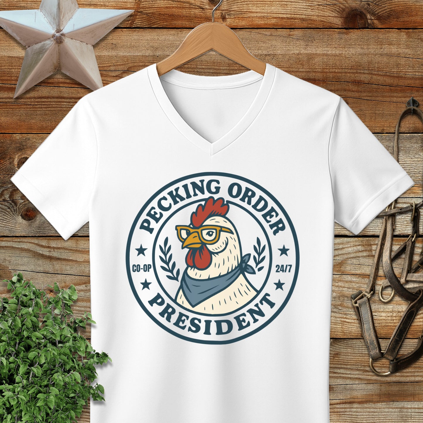 Pecking Order V-neck