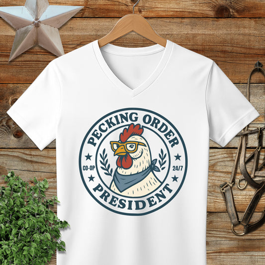 Pecking Order V-neck