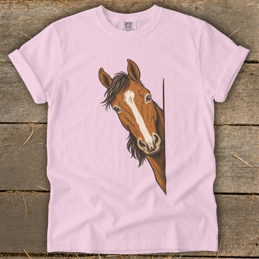Peeking Horse Signature Tee
