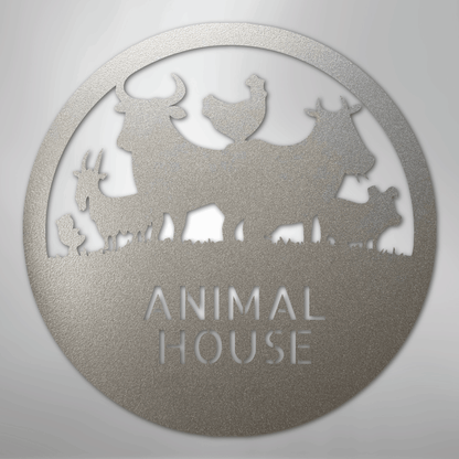 Personalized Animals Farm Metal Art Sign