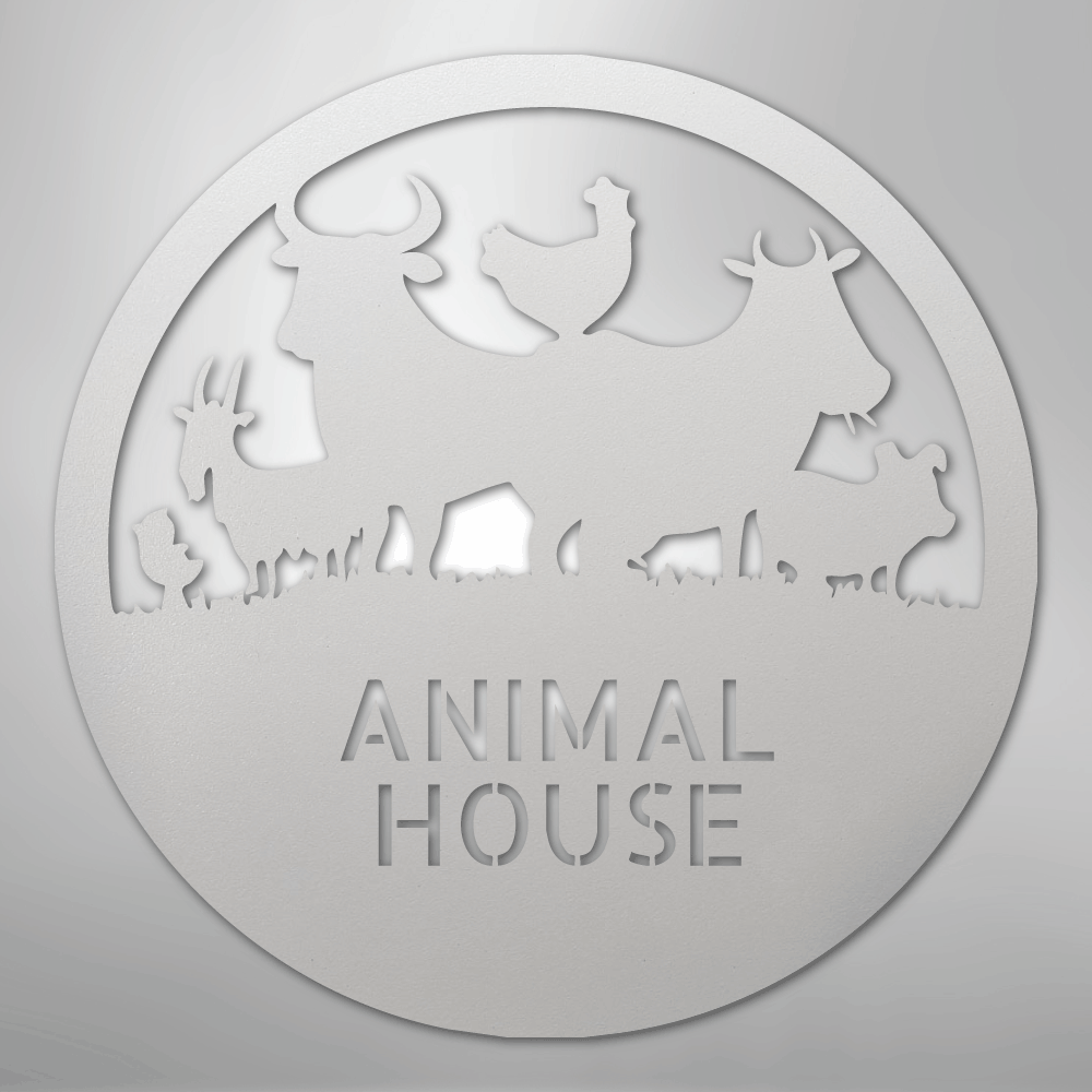 Personalized Animals Farm Metal Art Sign