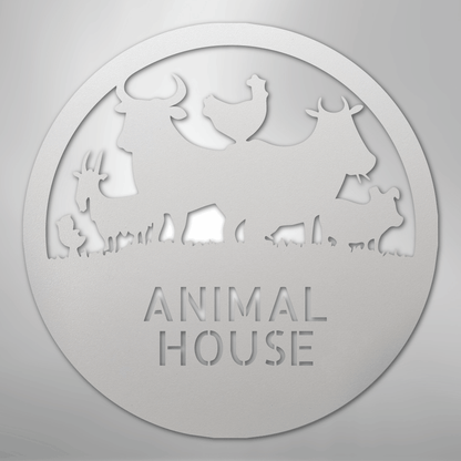 Personalized Animals Farm Metal Art Sign