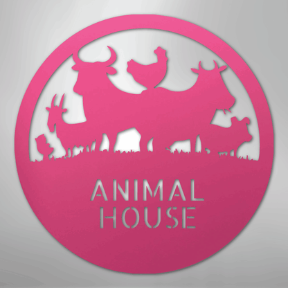 Personalized Animals Farm Metal Art Sign