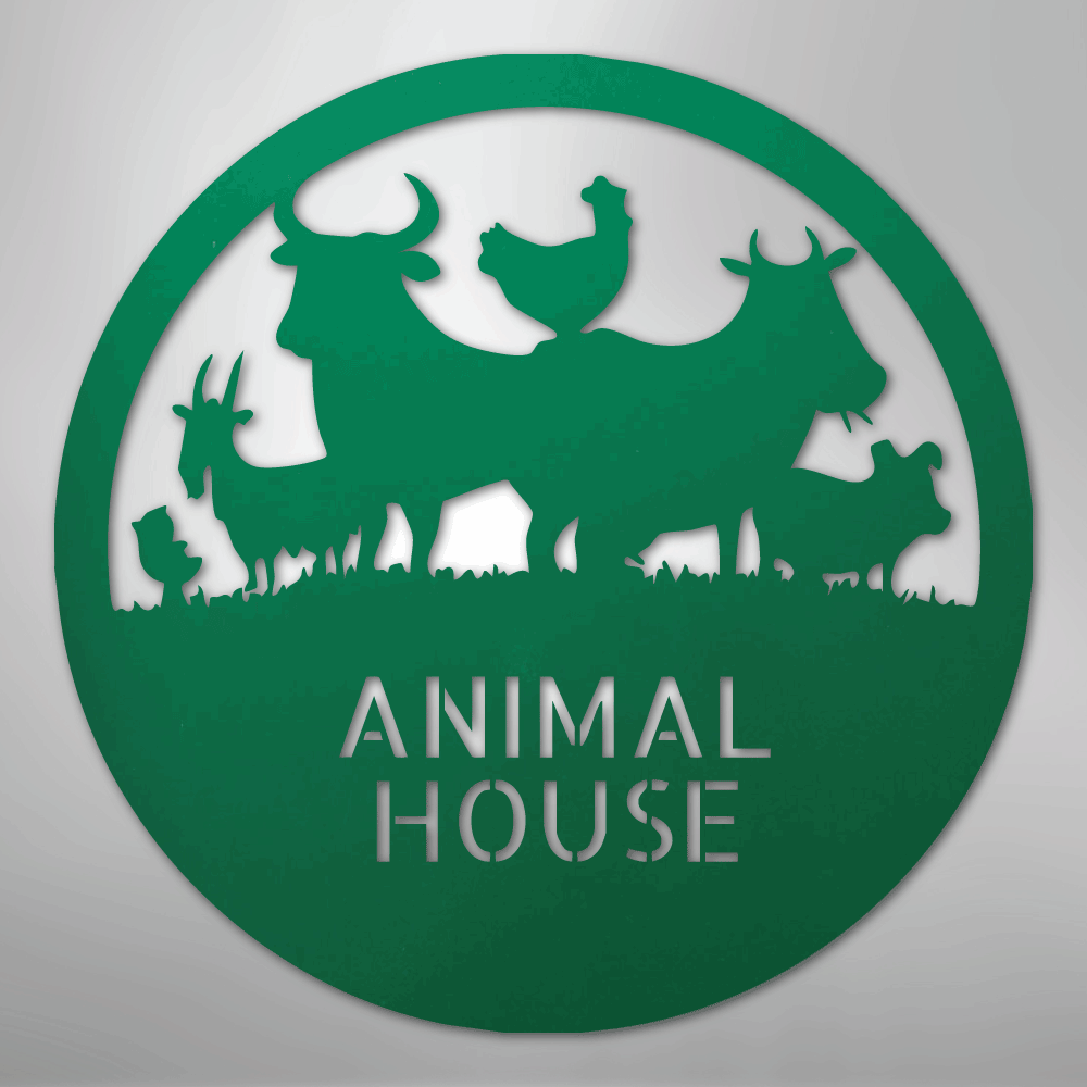 Personalized Animals Farm Metal Art Sign