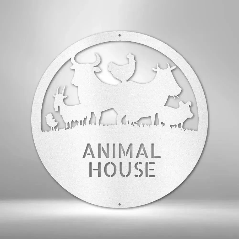 Personalized Animals Farm Metal Art Sign