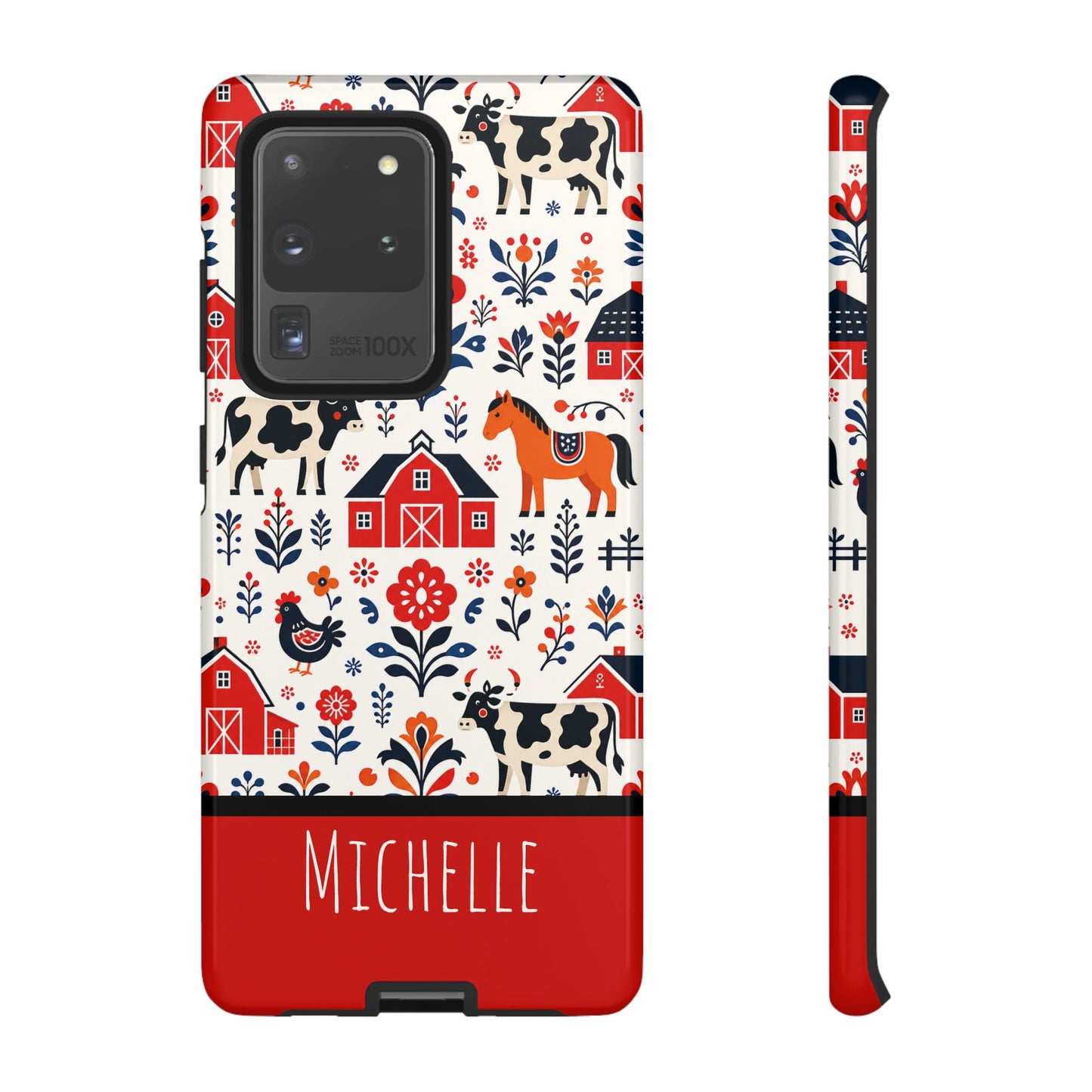 Personalized Barn Folk Art Phone Case