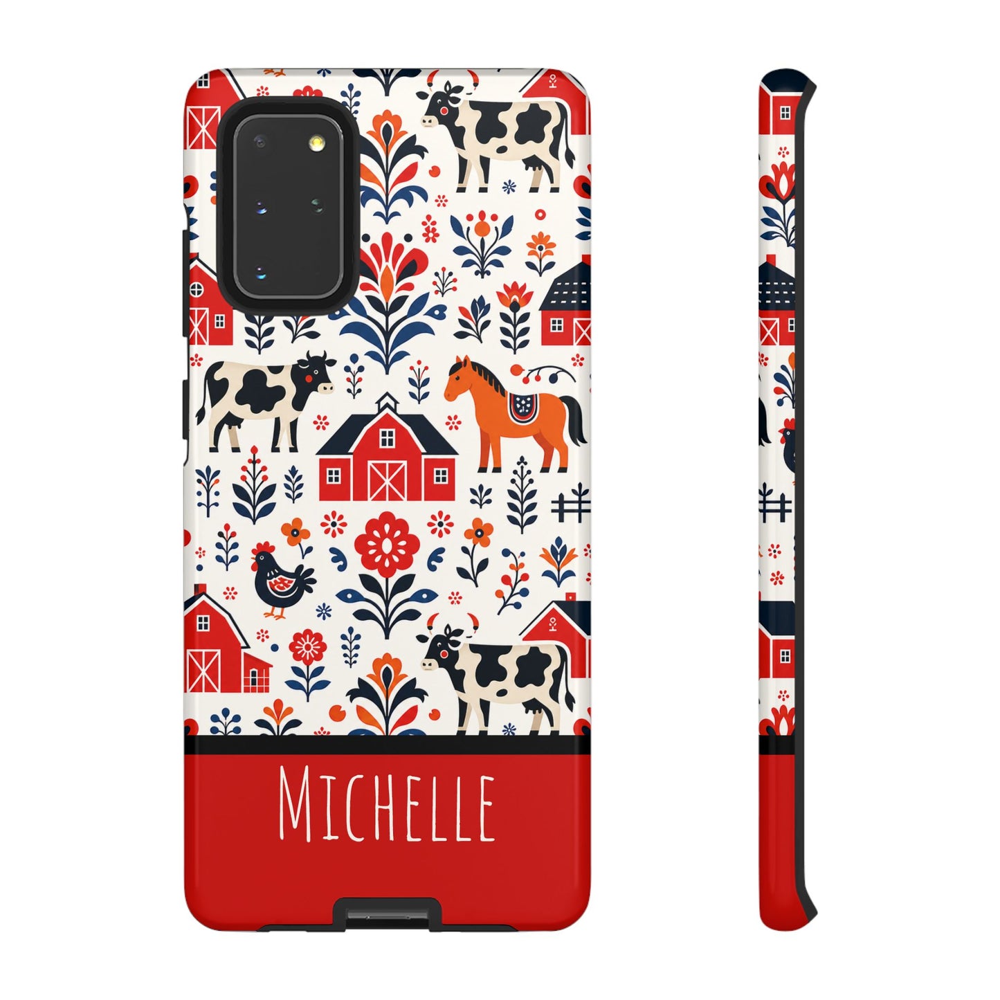 Personalized Barn Folk Art Phone Case