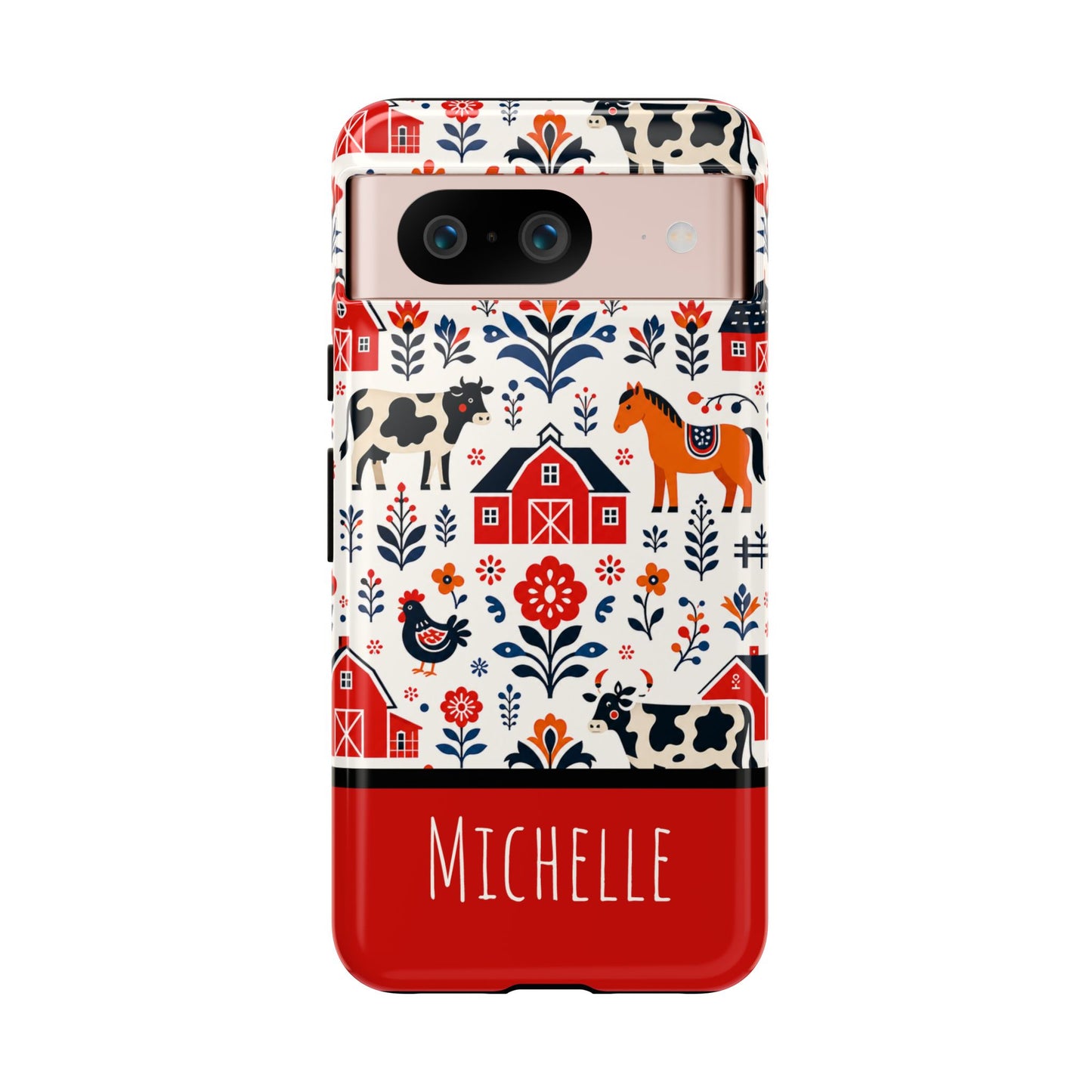 Personalized Barn Folk Art Phone Case