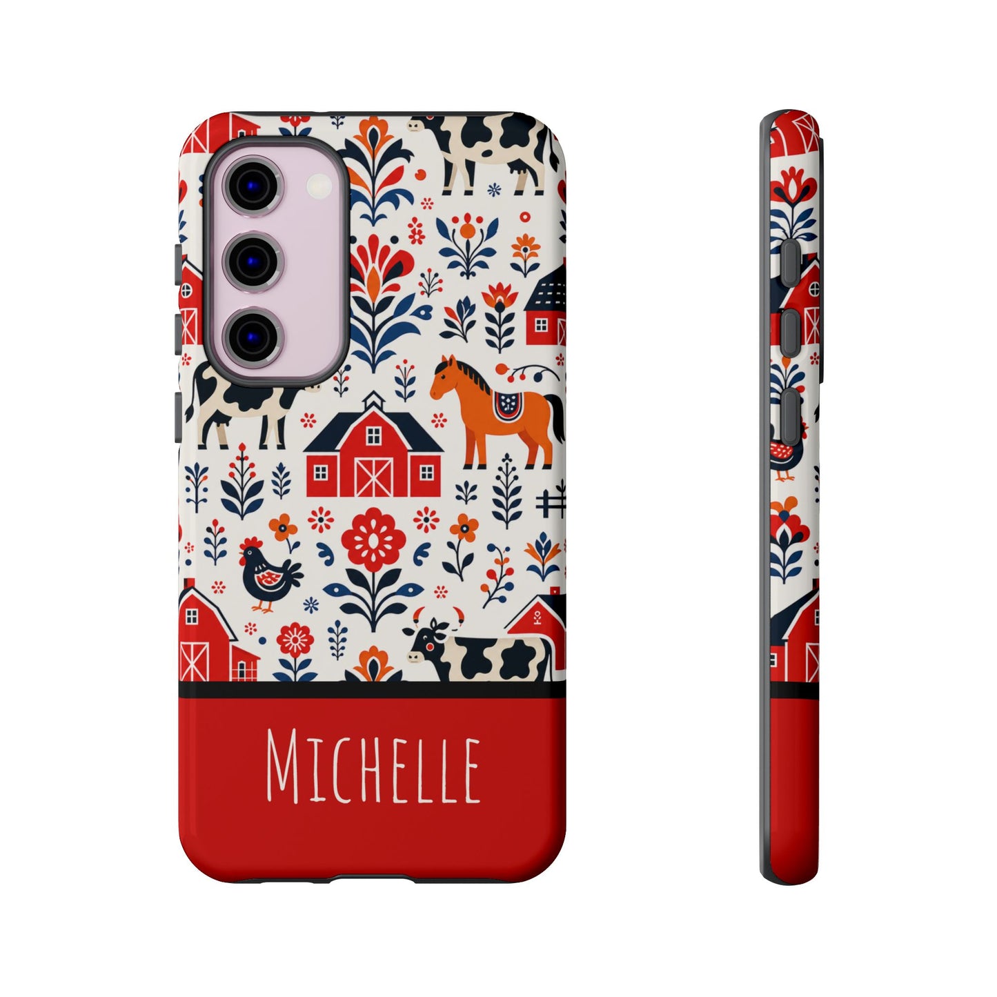 Personalized Barn Folk Art Phone Case