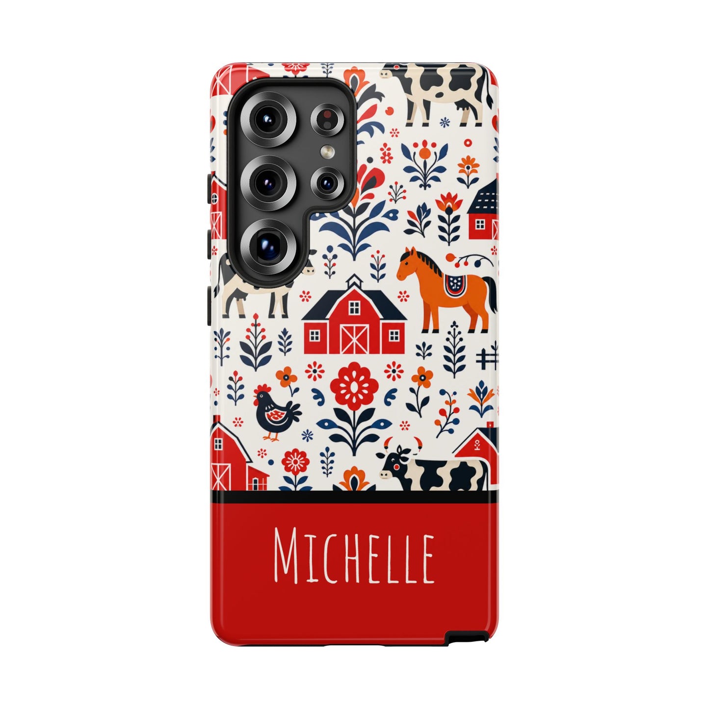 Personalized Barn Folk Art Phone Case